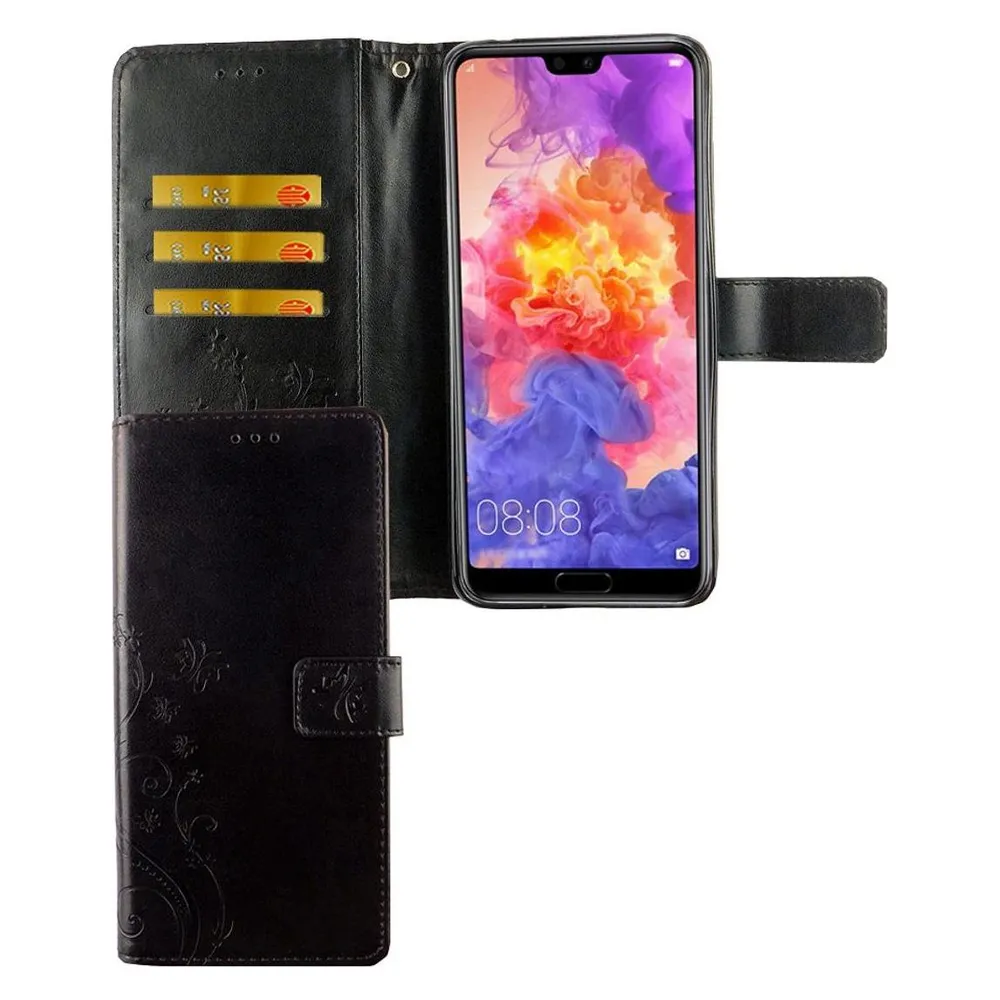 König Design Hülle Handy Schutz für Huawei P20 Pro Case Cover Tasche Wallet Etui Handyhülle (Huawei P20 Pro)