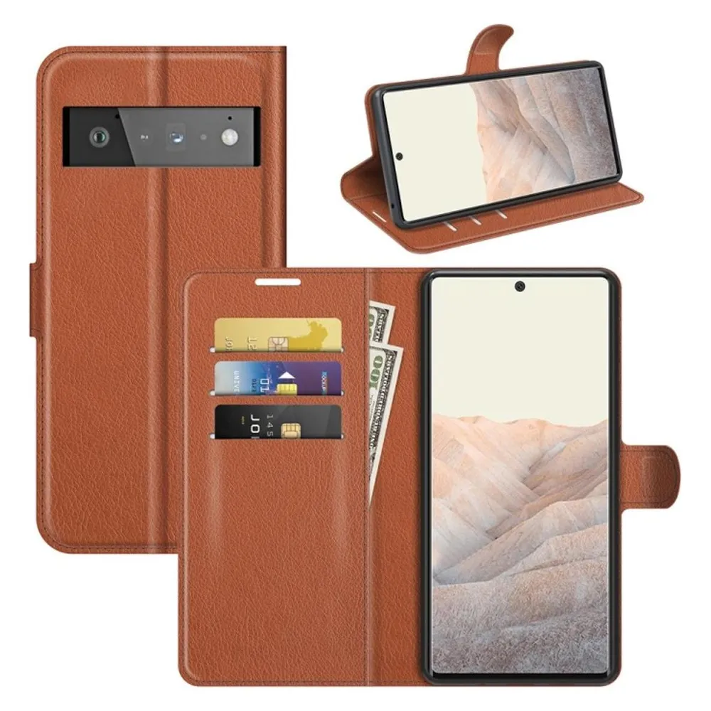 König Design Hülle Handy Schutz für Google Pixel 6 Pro Case Flip Cover Tasche Etuis Bumper (Google Pixel 6 Pro)