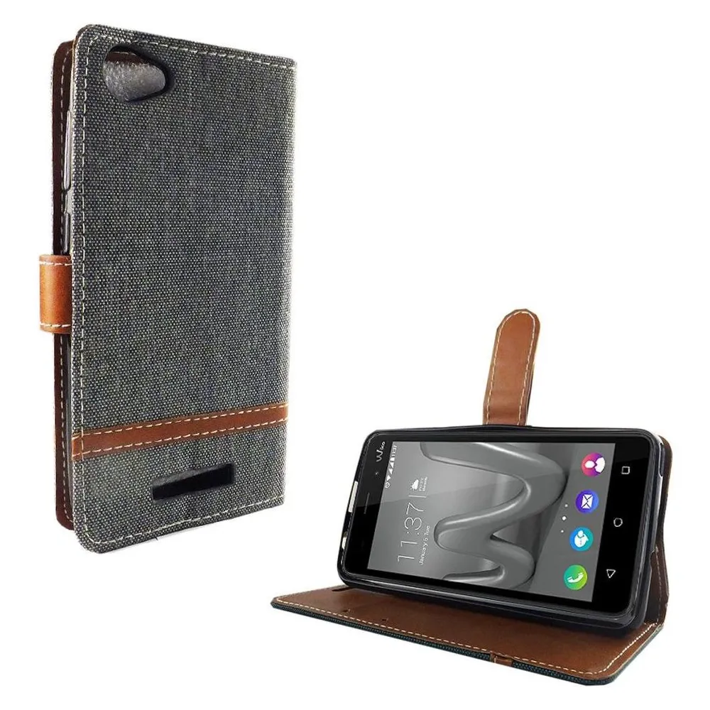 König Design Hülle Handy Schutz für Wiko Jerry Max Case Cover Tasche Wallet Etui Handyhülle (Wiko Jerry Max)
