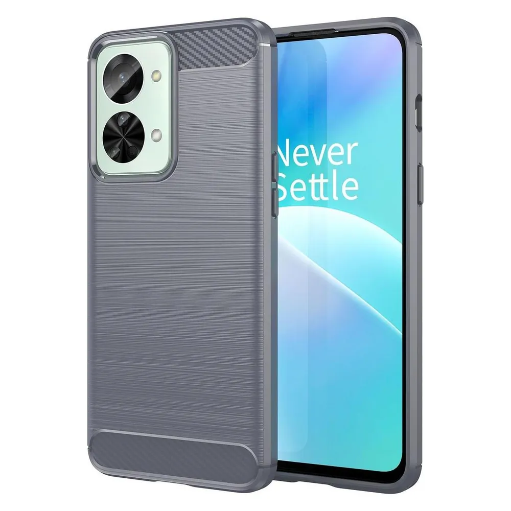 König Design Hülle Handy Schutz für Sony OnePlus Realme Xiaomi Case Cover Bumper Carbon Optik (OnePlus Nord 2T)