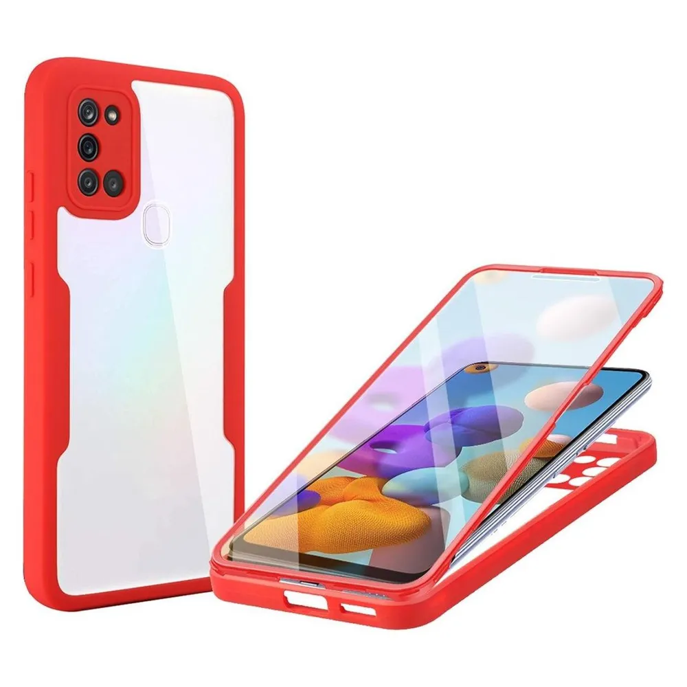 König Design Hülle Handy Schutz für Samsung Galaxy A21s Case Full Cover Tasche Etuis Bumper (Samsung Galaxy A21s)