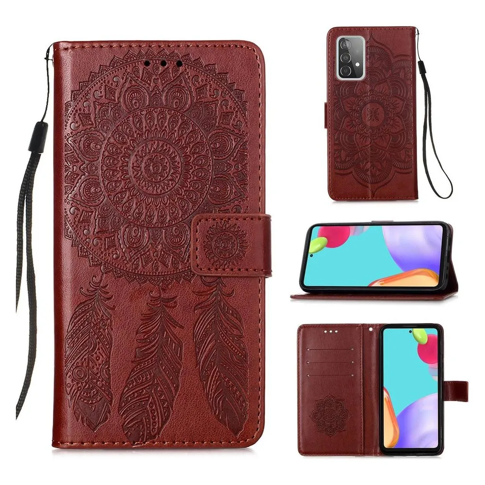 König Design Hülle Handy Schutz für Samsung Galaxy A52 4G 5G A52s Case Cover Tasche Braun Neu (Samsung Galaxy A52, Samsung Galaxy A52s 5G)