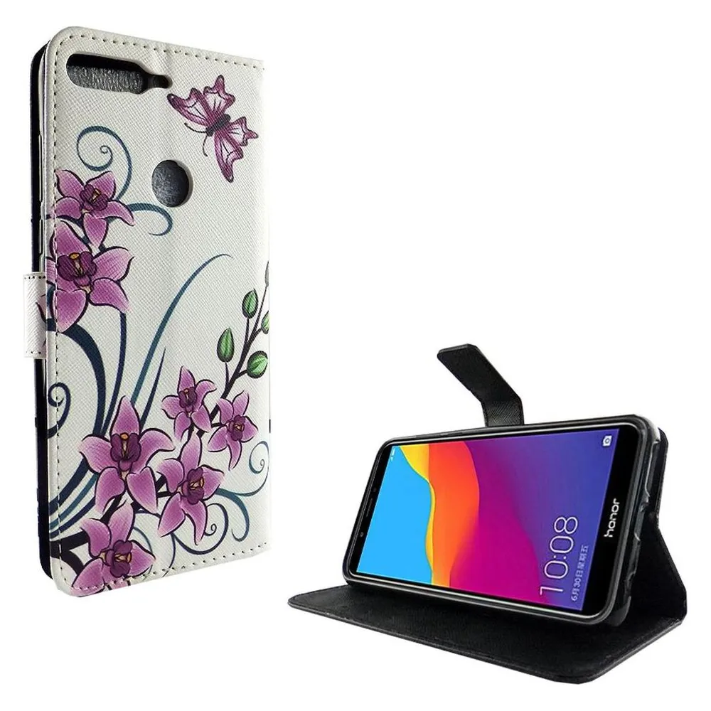 König Design Hülle Handy Schutz für Huawei Honor 7C Case Cover Tasche Wallet Etui Handyhülle (Huawei Honor 7C)