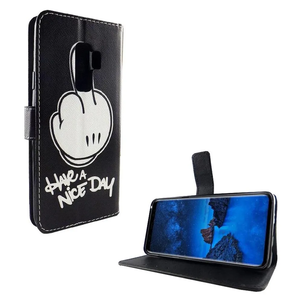 König Design Hülle Handy Schutz für Samsung Galaxy S9 Plus Case Cover Tasche Wallet Etui Neu (Samsung Galaxy S9+)
