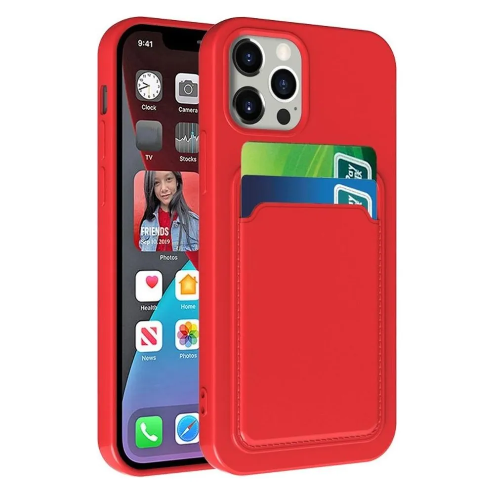 König Design Hülle Handy Schutz für Apple iPhone 13 Serie Case Cover Bumper Kartenfach Etuis (Apple iPhone 13)