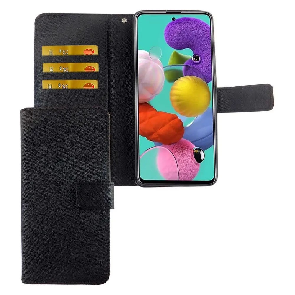 König Design Hülle Handy Schutz für Samsung Galaxy A51 Case Cover Tasche Wallet Etui Bumper (Samsung Galaxy A51)