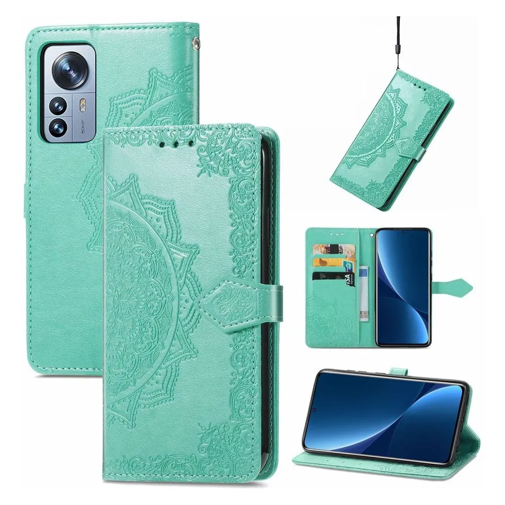 König Design Hülle Handy Schutz für Xiaomi Mi 12 Pro Case Flip Cover Tasche Etuis Bumper Neu (Xiaomi 12 Pro)