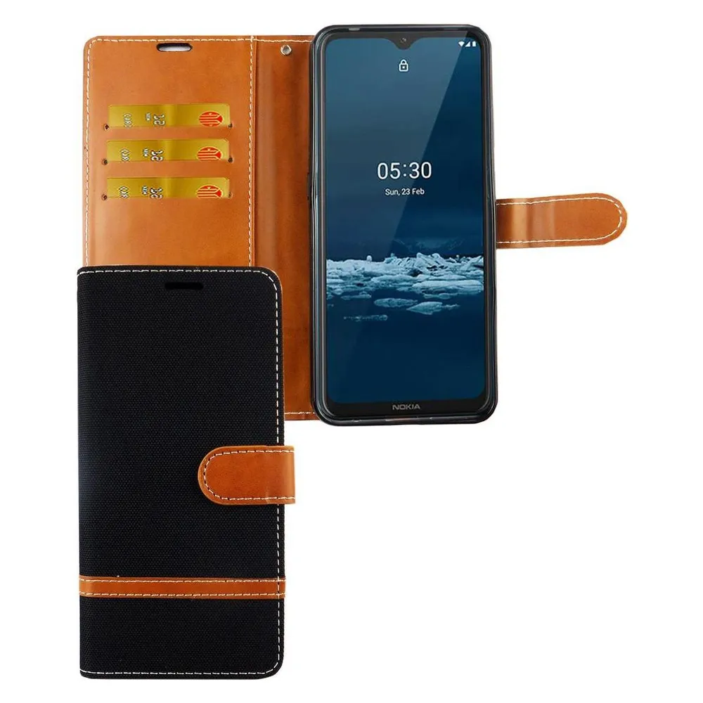 König Design Hülle Handy Schutz für Nokia 5.3 Case Cover Tasche Wallet Etui Handyhülle Bumper (Nokia 5.3)