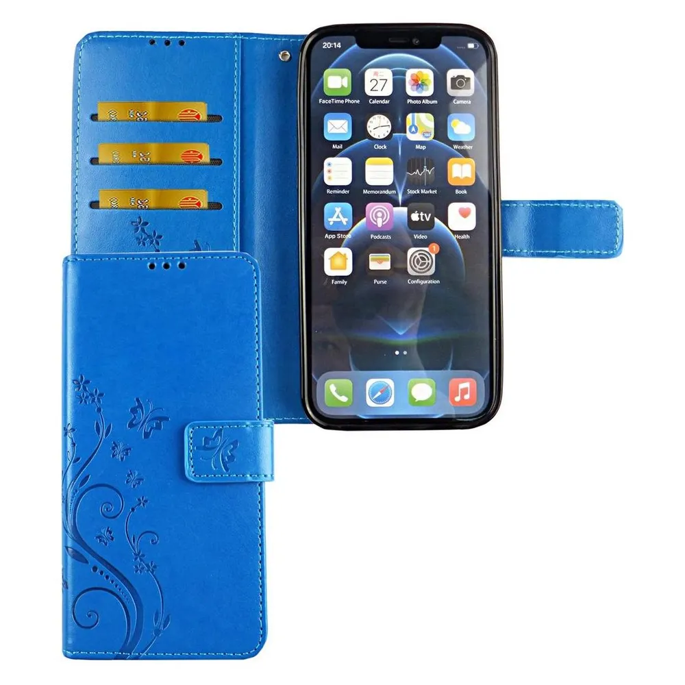 König Design Hülle Handy Schutz für Apple iPhone 12 Pro Max Case Cover Tasche Wallet Etui Neu (Apple iPhone 12 Pro Max)