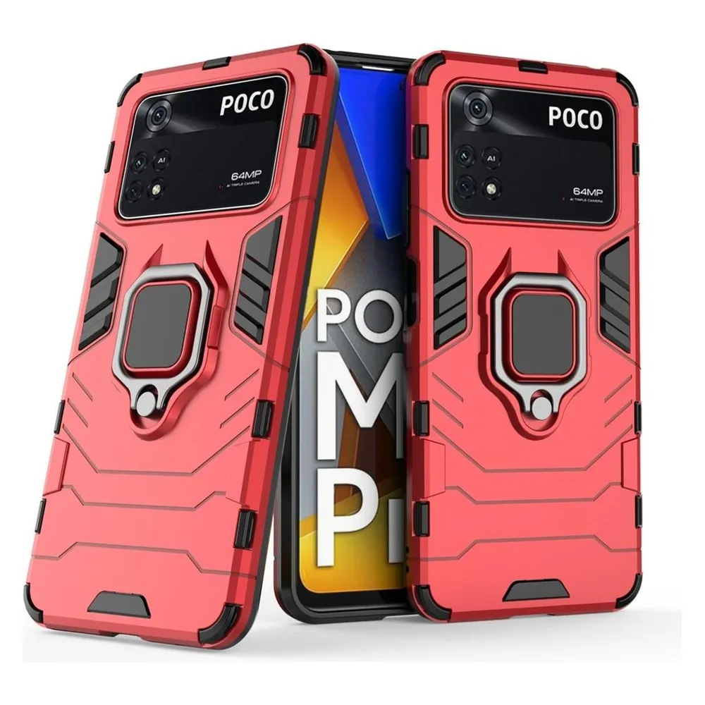 König Design Hülle Handy Schutz für Xiaomi Poco M4 Pro Case Cover Tasche Etuis Bumper Halter (Xiaomi Poco M4 Pro)