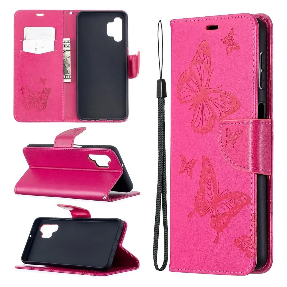 König Design Hülle Handy Schutz für Samsung Galaxy A32 5G Case Cover Tasche Etui Bumper Pink (Samsung Galaxy A32 5G)