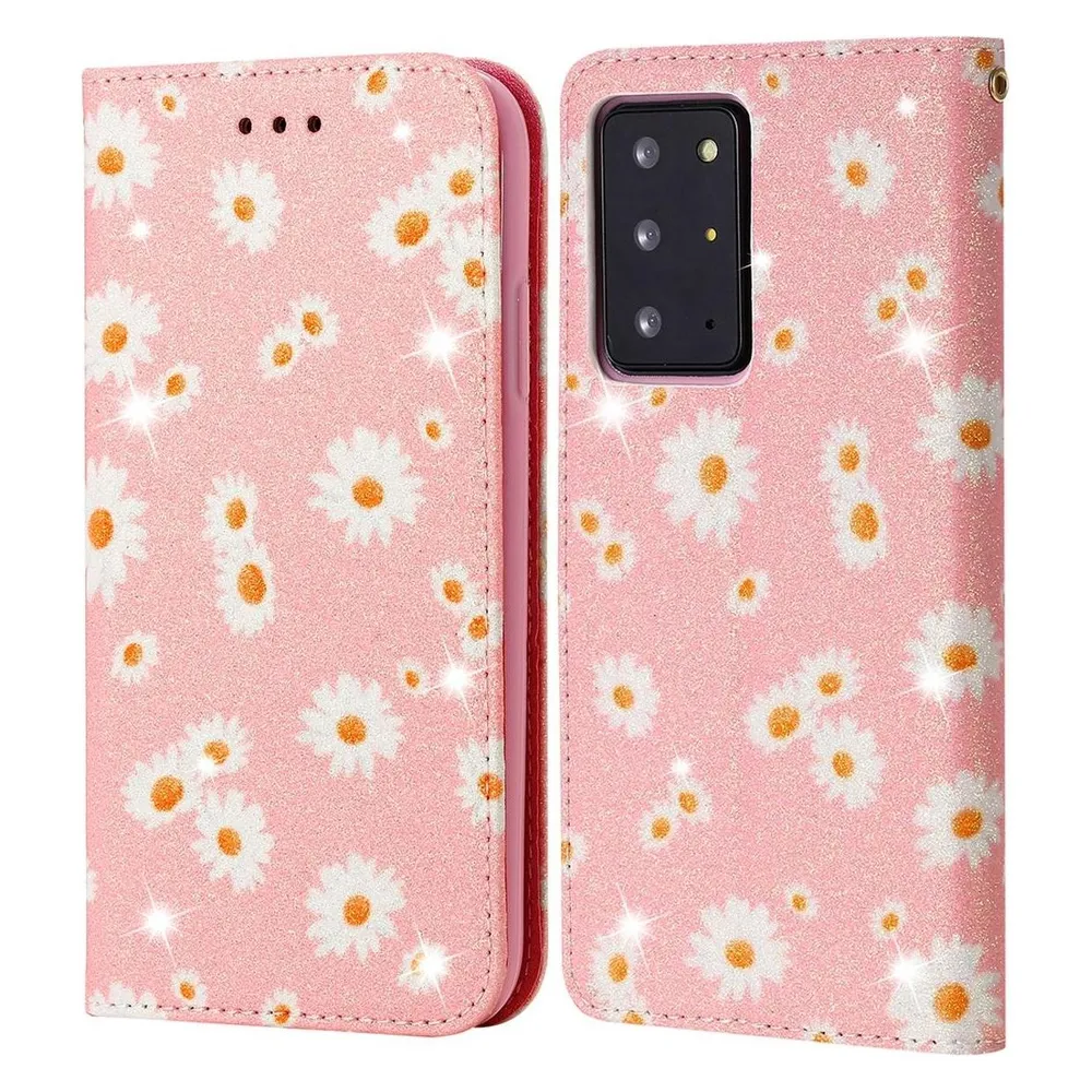 König Design Hülle Handy Schutz für Samsung Galaxy Note 20 Ultra Case Flip Cover Tasche Rosa