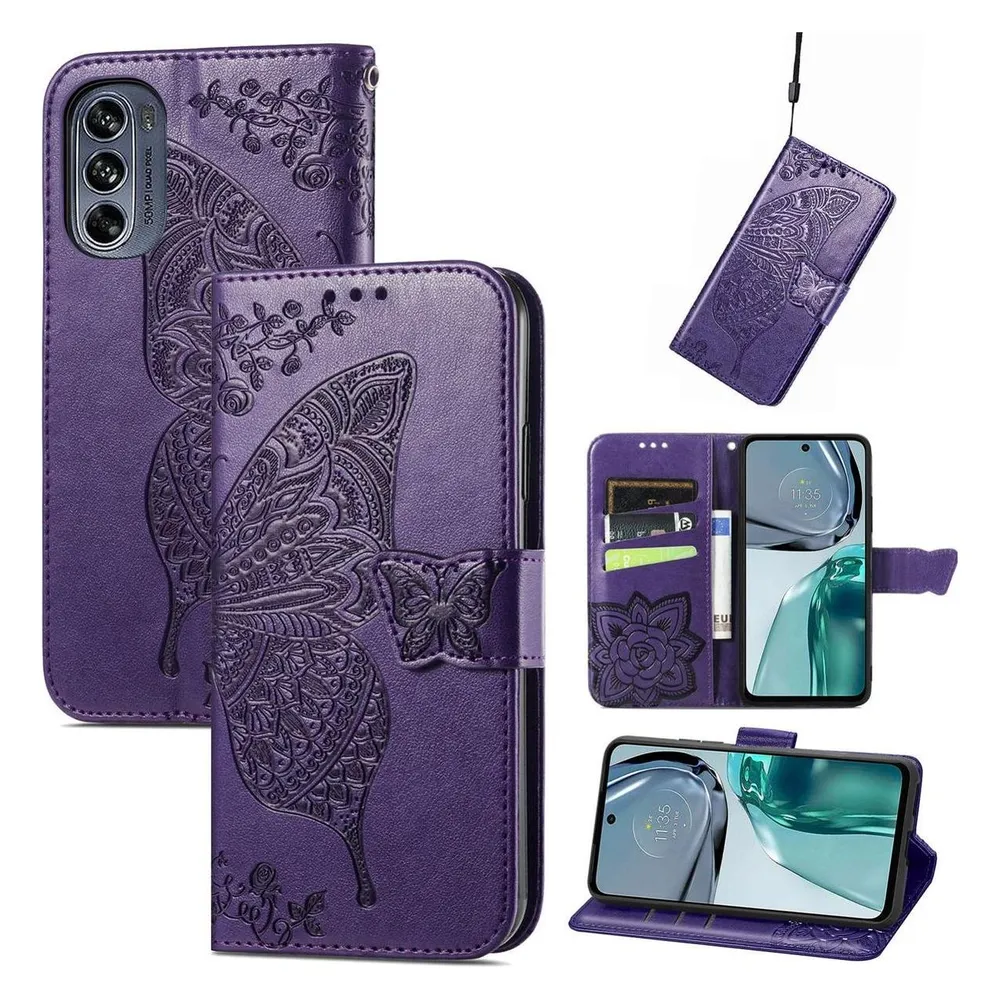 König Design Hülle Handy Schutz für Motorola Moto G62 Case Cover Bumper Tasche Etuisd Wallet (Motorola Moto G62)