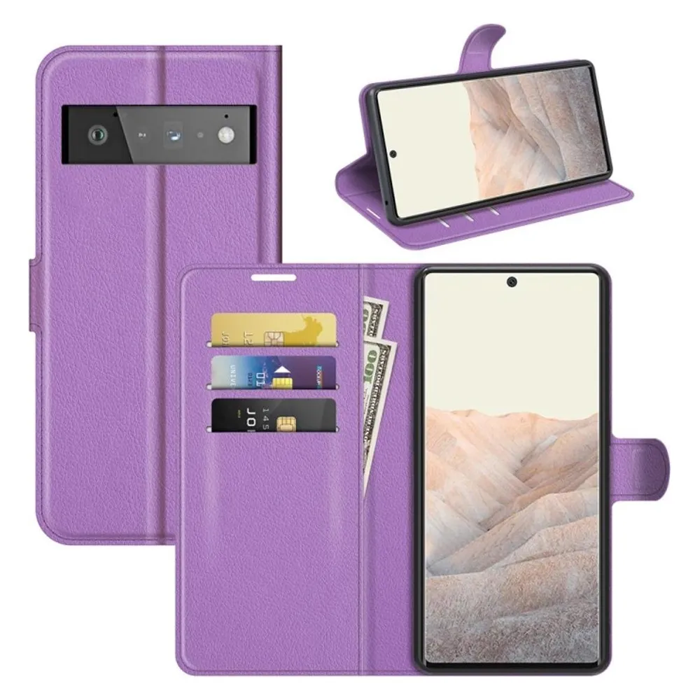 König Design Hülle Handy Schutz für Google Pixel 6 Pro Case Flip Cover Tasche Etuis Bumper (Google Pixel 6 Pro)