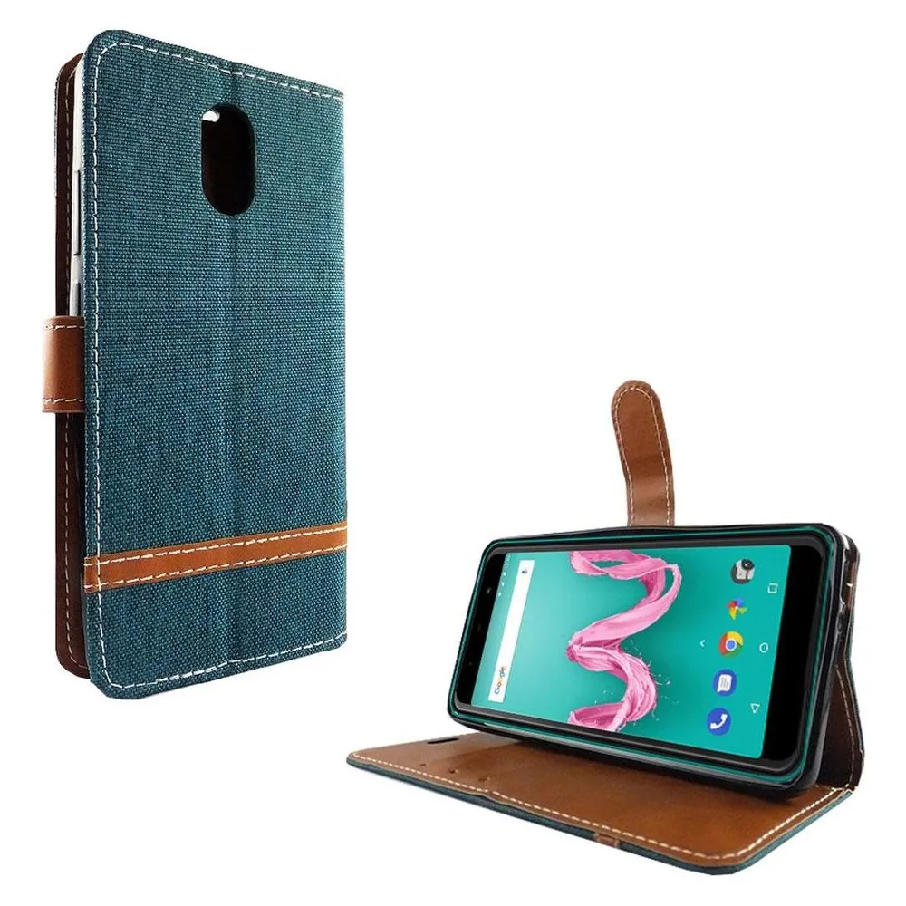 König Design Hülle Handy Schutz für Wiko Lenny 5 Case Cover Tasche Wallet Etui Handyhülle Neu (Wiko Lenny 5)