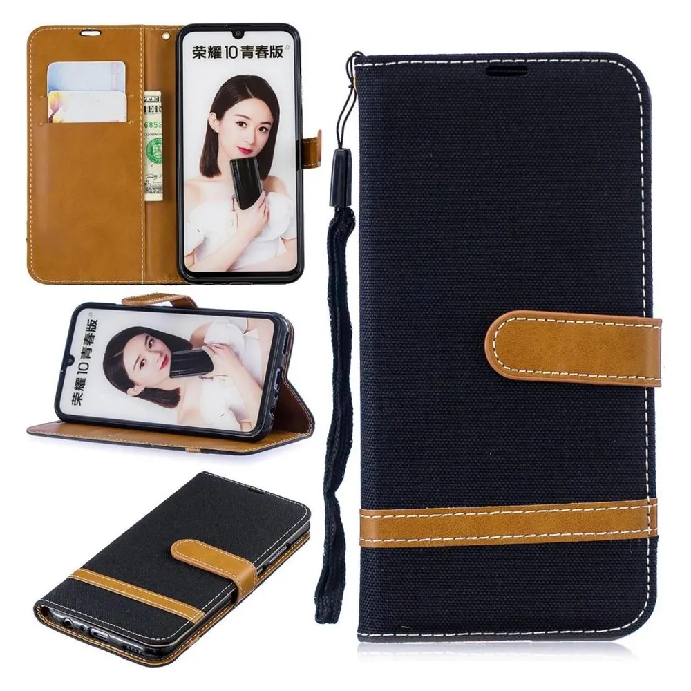 König Design Hülle Handy Schutz für Huawei P Smart 2019 Case Cover Tasche Wallet Etui Bumper (Huawei P Smart (2019))