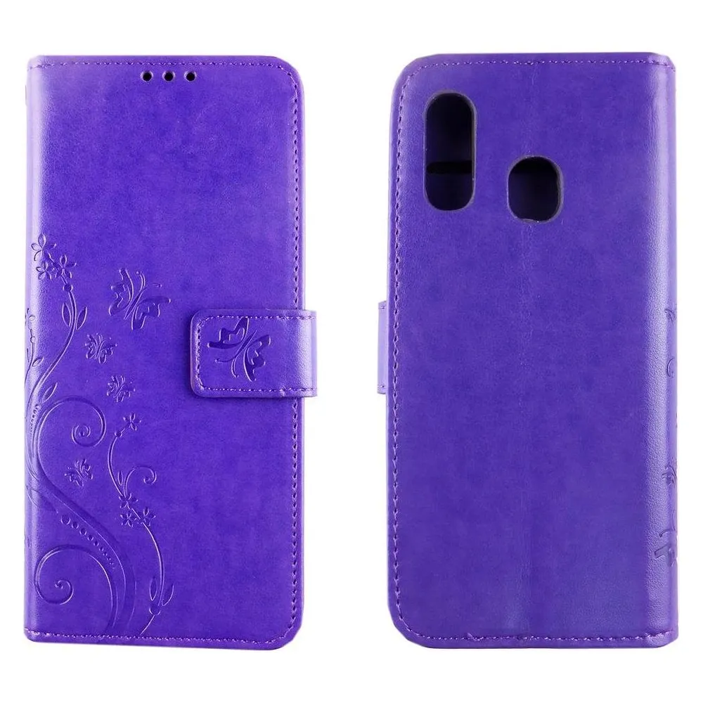 König Design Hülle Handy Schutz für Samsung Galaxy A40 Case Cover Tasche Wallet Etui Bumper (Samsung Galaxy A40)