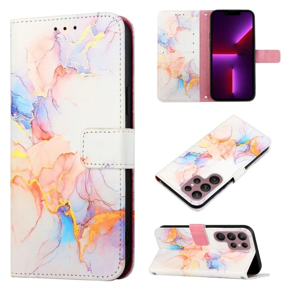 König Design Hülle Handy Schutz für Samsung Galaxy S22 Ultra 5G Case Cover Tasche Wallet Etui (Samsung Galaxy S22 Ultra 5G)