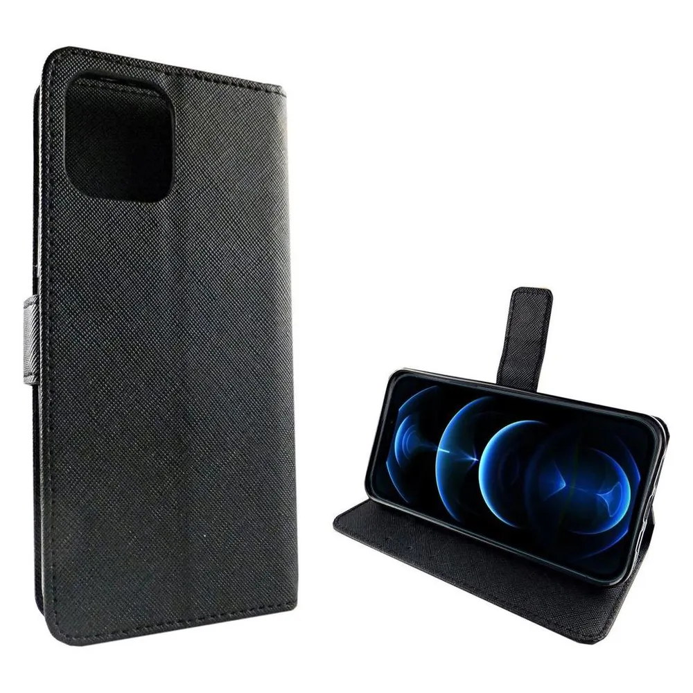 König Design Hülle Handy Schutz für Apple iPhone 12 / 12Pro Case Cover Tasche Wallet Etui Neu (Apple iPhone 12, Apple iPhone 12 Pro)