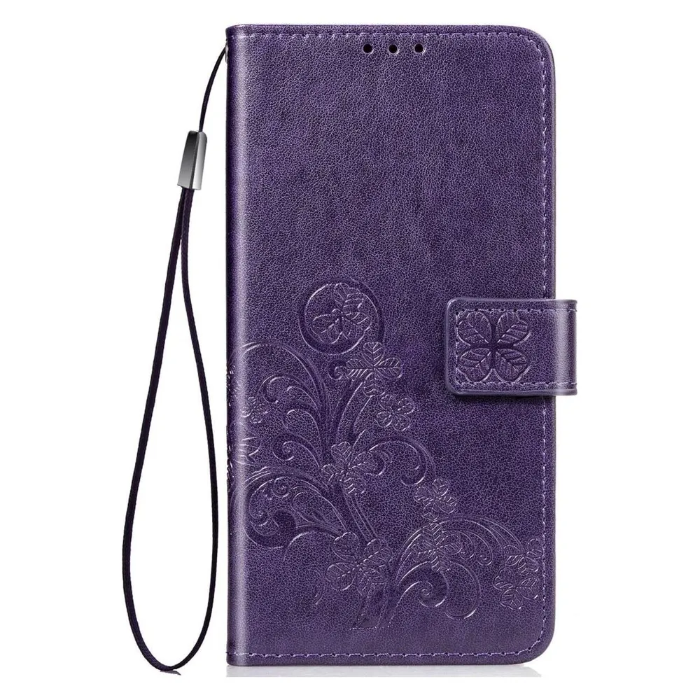 König Design Hülle Handy Schutz für Nokia 2.2 Case Flip Cover Tasche Etuis Bumper Violett Neu