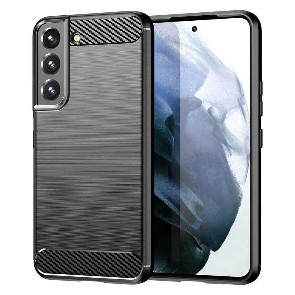 König Design Hülle Handy Schutz für Samsung Galaxy S23 Plus Ultra Case Cover Carbon Optik Neu (Samsung Galaxy S23)