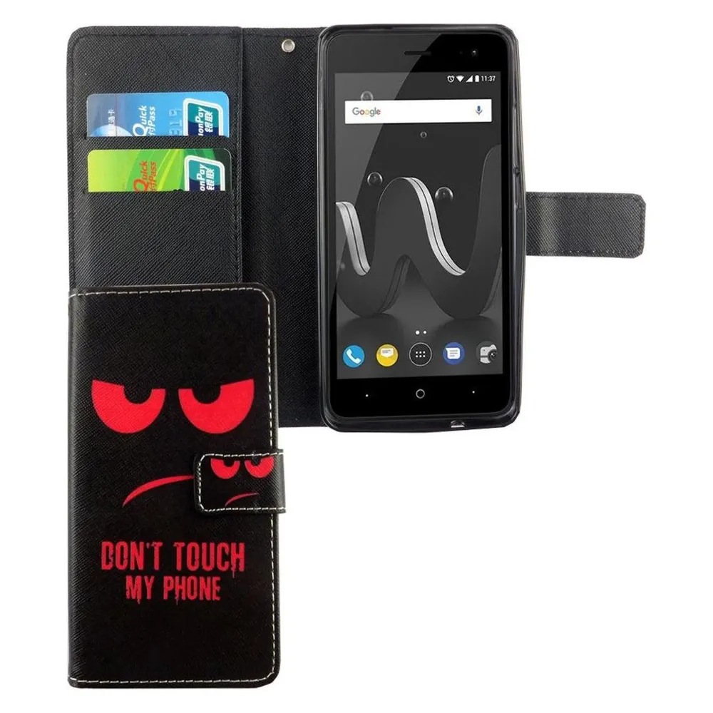 König Design Hülle Handy Schutz für Wiko Jerry 2 Case Cover Tasche Wallet Etui Handyhülle Neu (Wiko Jerry 2)