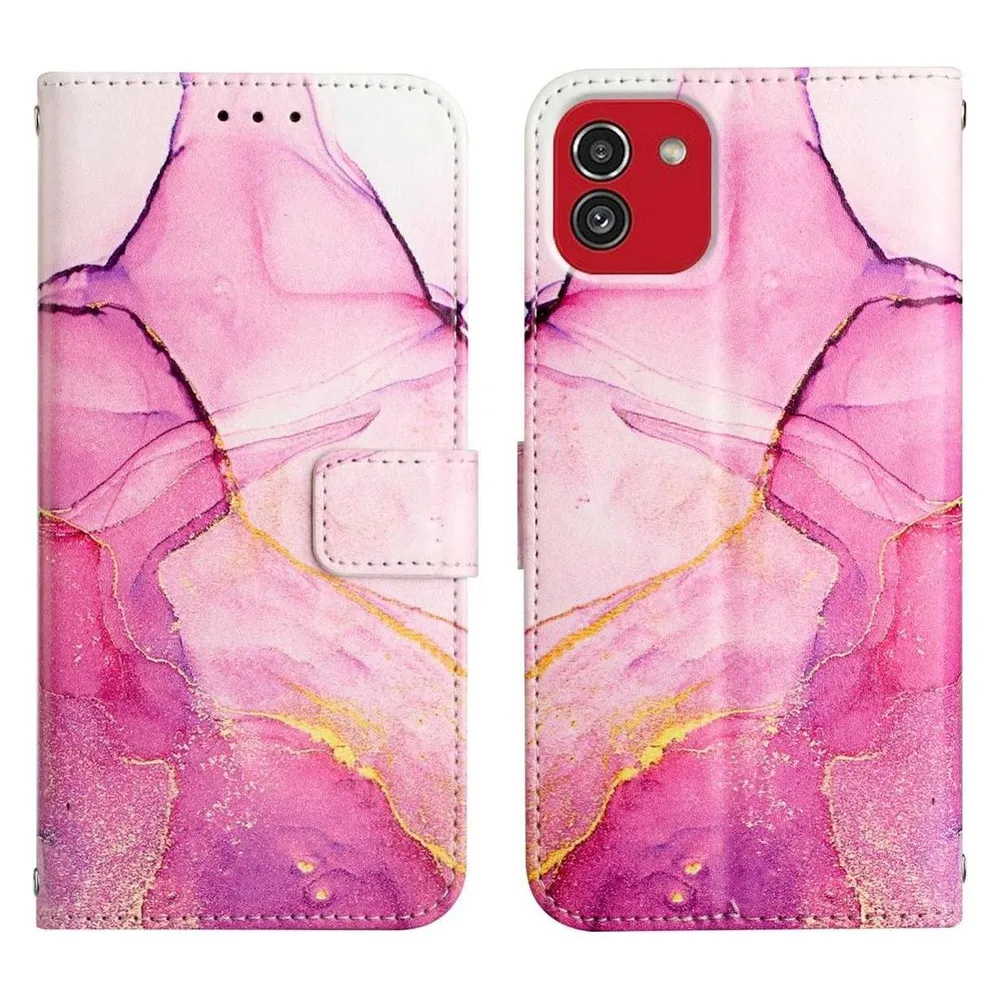 König Design Hülle Handy Schutz für Samsung Galaxy A03 Case Cover Tasche Etuis Bumper Wallet (Samsung Galaxy A03)