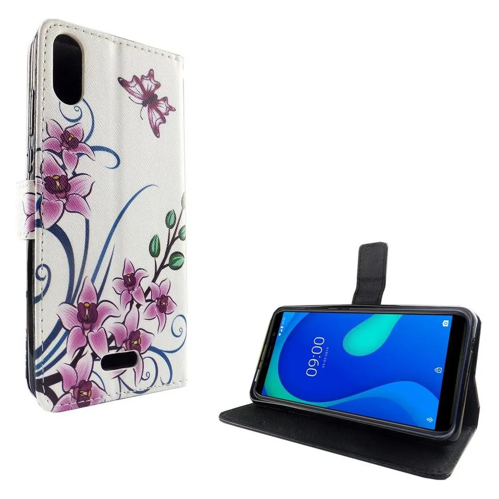 König Design Hülle Handy Schutz für Wiko Y80 Case Cover Tasche Wallet Etui Handyhülle Bumper (Wiko Y80)