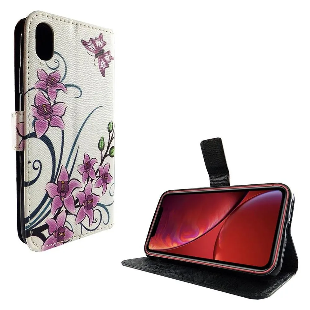 König Design Hülle Handy Schutz für Apple iPhone XR Case Cover Tasche Wallet Etui Handyhülle (Apple iPhone XR)