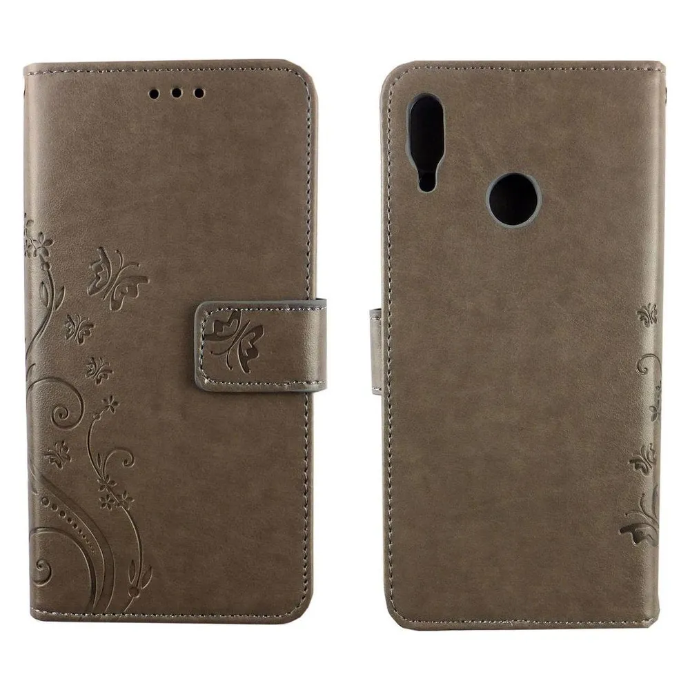 König Design Hülle Handy Schutz für Huawei P Smart 2019 Case Cover Tasche Wallet Etui Bumper (Huawei P Smart (2019))