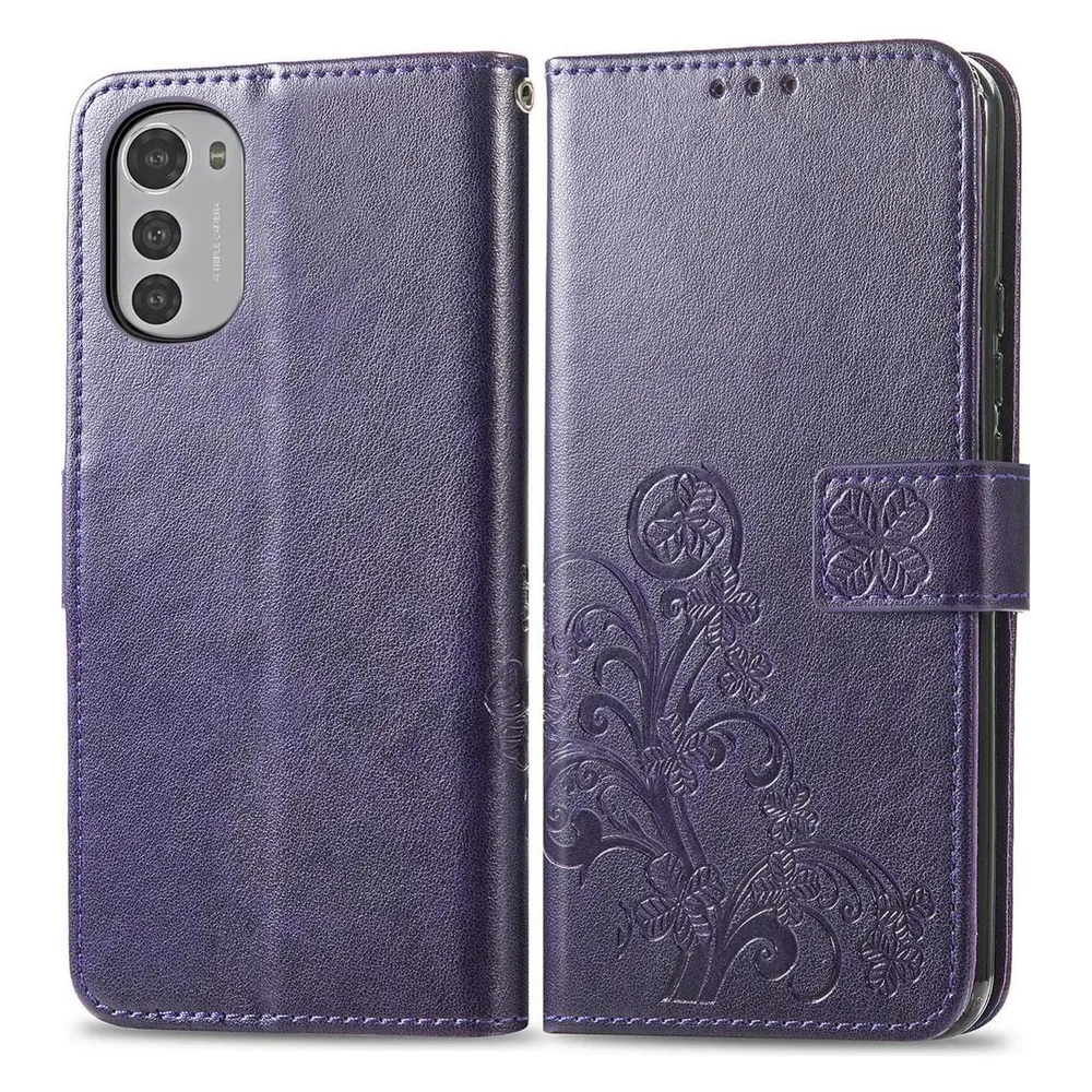 König Design Hülle Handy Schutz für Motorola Moto E32 Case Cover Tasche Etui Wallet Bumper (Motorola Moto E32)