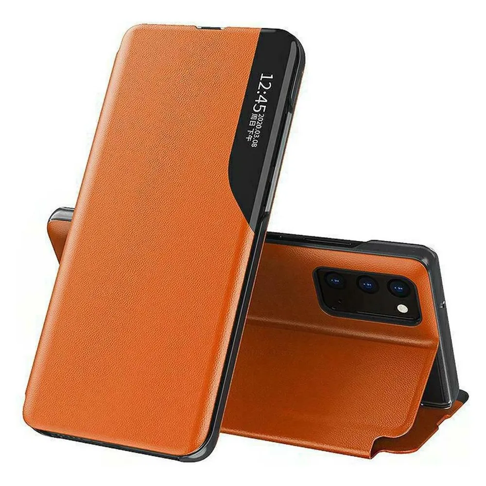 König Design Hülle Handy Schutz für Samsung Galaxy A13 5G Case Cover Tasche Etuis Orange Neu