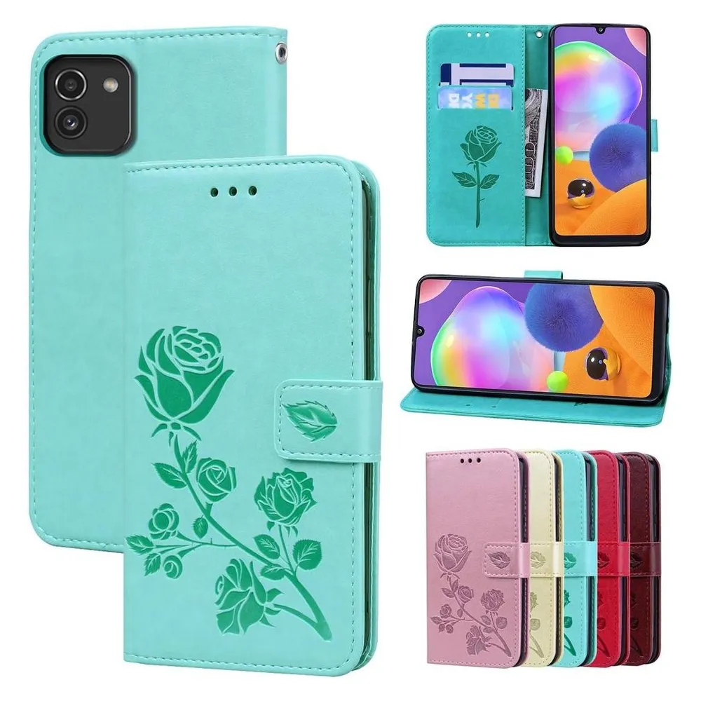 König Design Hülle Handy Schutz für Samsung Galaxy A03 Case Cover Tasche Etuis Bumper Wallet (Samsung Galaxy A03)