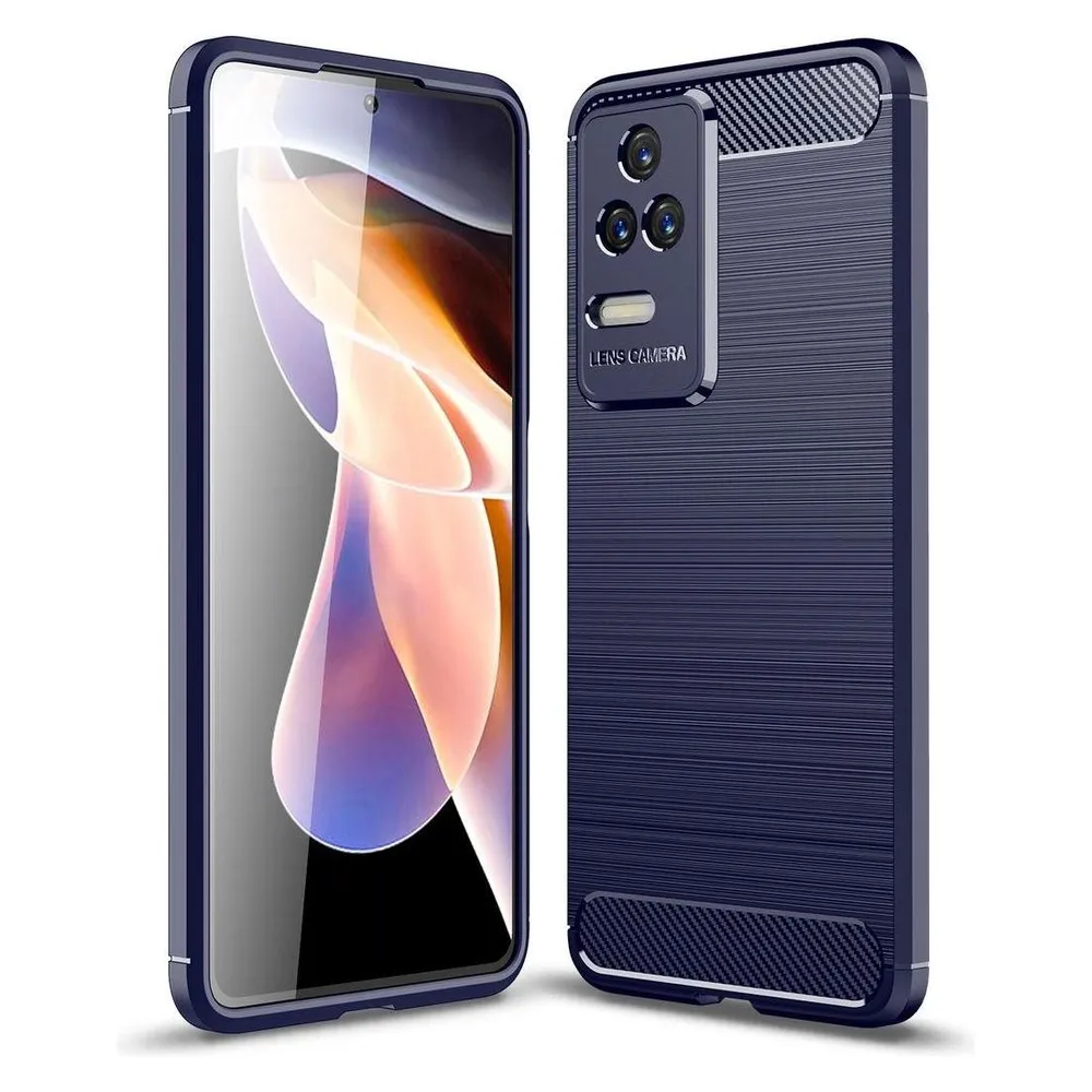 König Design Hülle Handy Schutz für Xiaomi Redmi K40S Case Cover Tasche Carbon Etuis Bumper (Xiaomi Redmi K40s)