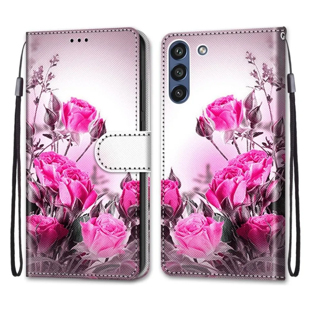 König Design Hülle Handy Schutz für Samsung Galaxy S21 FE Case Flip Cover Tasche Etui Bumper (Samsung Galaxy S21 FE)