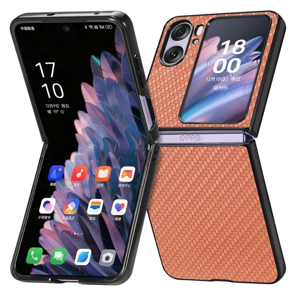 König Design Hülle Handy Schutz für OPPO Find N2 Case Cover Flip Tasche Etui Bumper Schale (Oppo Find N2 Flip)
