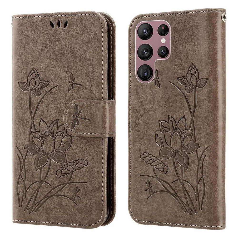 König Design Hülle Handy Schutz für Samsung Galaxy S22 Ultra 5G Case Cover Tasche Etui Wallet (Samsung Galaxy S22 Ultra 5G)