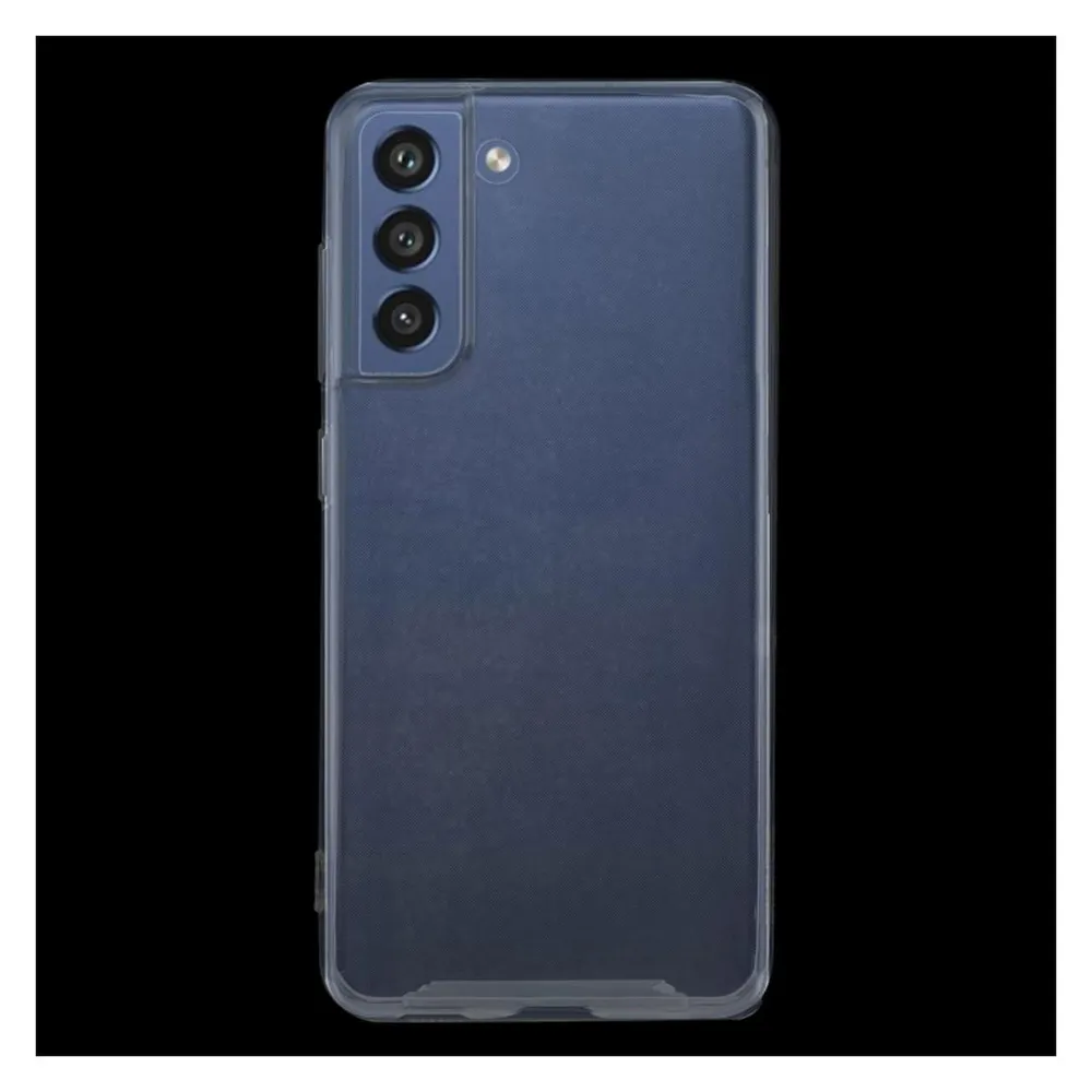 König Design Hülle Handy Schutz für Samsung Galaxy S21 FE Case Cover Tasche Etuis Transparent