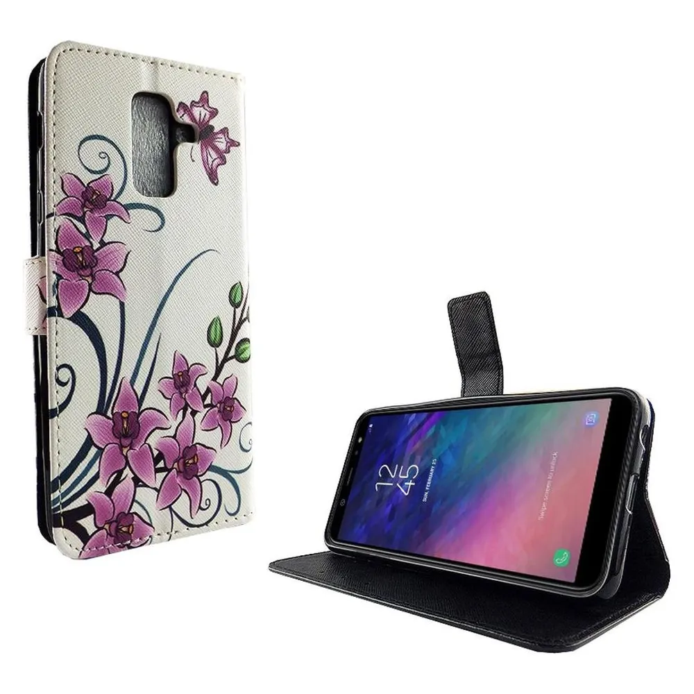 König Design Hülle Handy Schutz für Samsung Galaxy A6 Plus (2018) Case Cover Tasche Wallet (Samsung Galaxy A6 (2018))