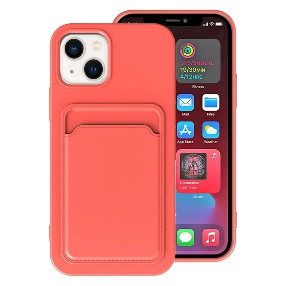 König Design Hülle Handy Schutz für Apple iPhone 14 Serie Case Cover Bumper Kartenfach Etuis (Apple iPhone 14)