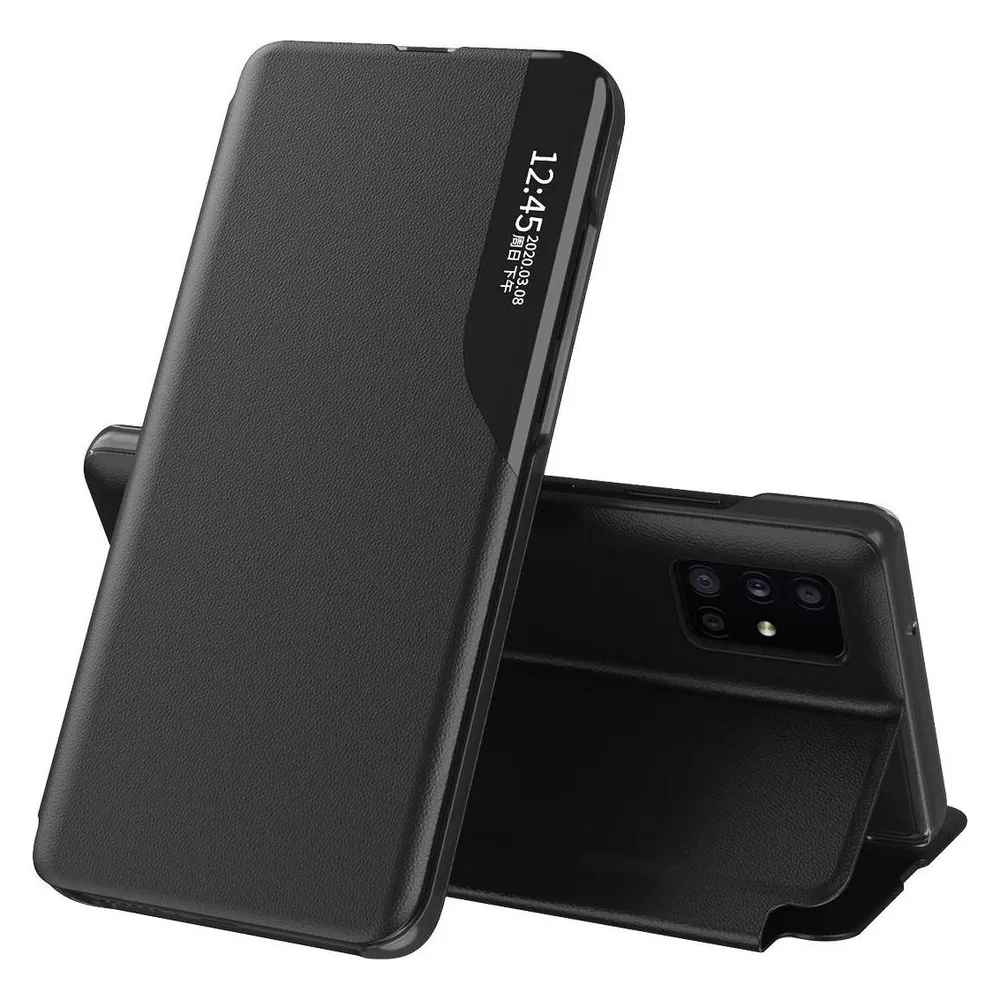 König Design Hülle Handy Schutz für Samsung Galaxy A32 5G Case Cover Tasche Etuis Schwarz Neu (Samsung Galaxy A32 5G)