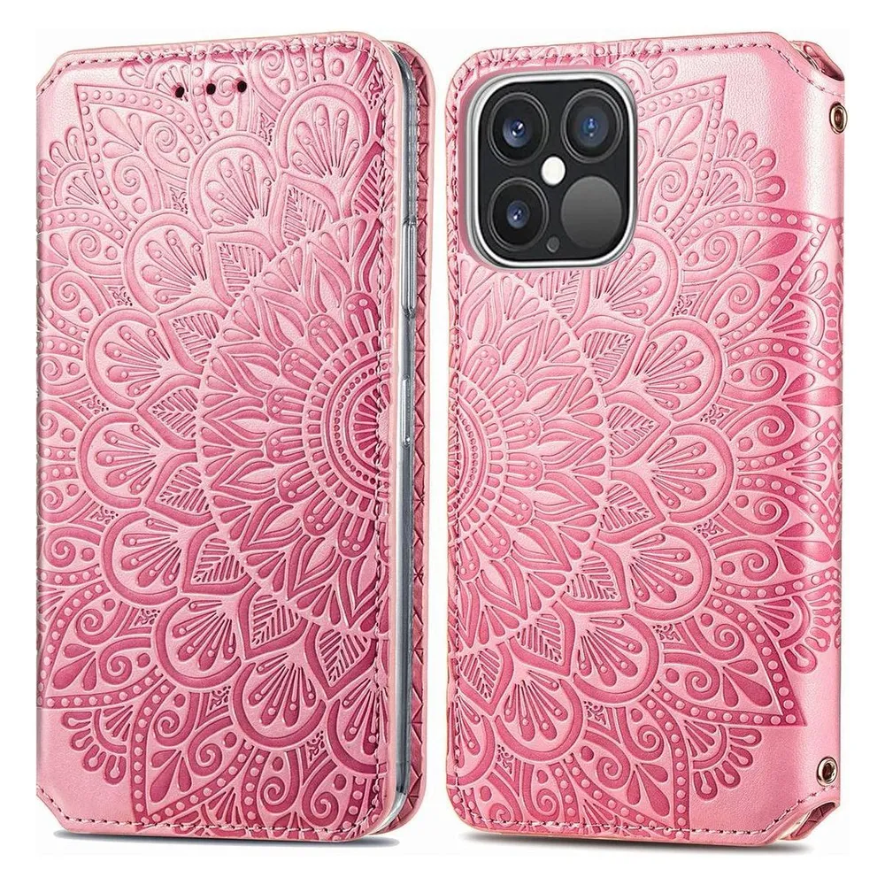 König Design Hülle Handy Schutz für Apple iPhone 13 Pro Max Case Cover Tasche Etuis Rosa Neu (Apple iPhone 13 Pro Max)