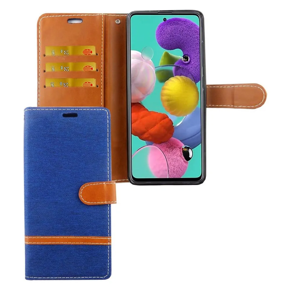 König Design Hülle Handy Schutz für Samsung Galaxy A71 Case Cover Tasche Wallet Etui Bumper (Samsung Galaxy A71)