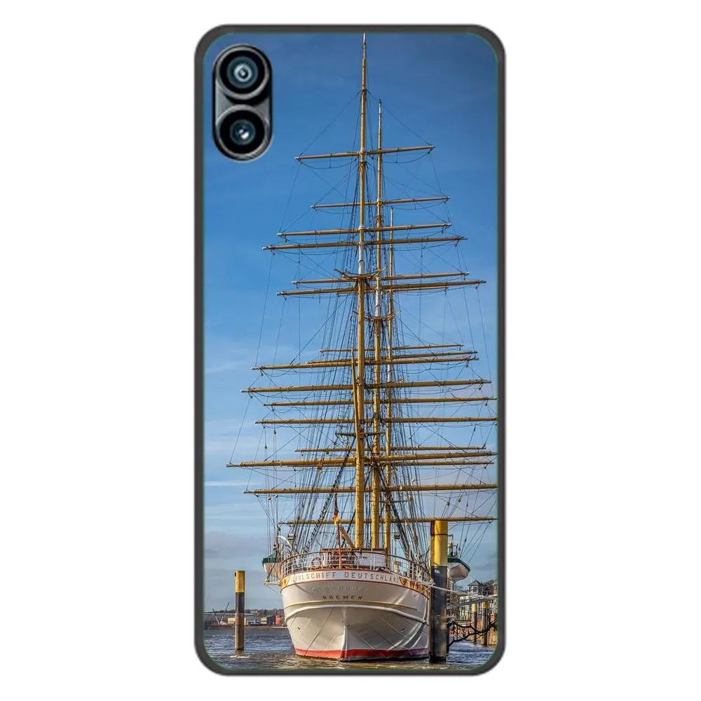 König Design Hülle Handy Schutz für Nothing Phone 1 Case Cover Tasche Bumper Etuis TPU Neu (Nothing Phone (1))