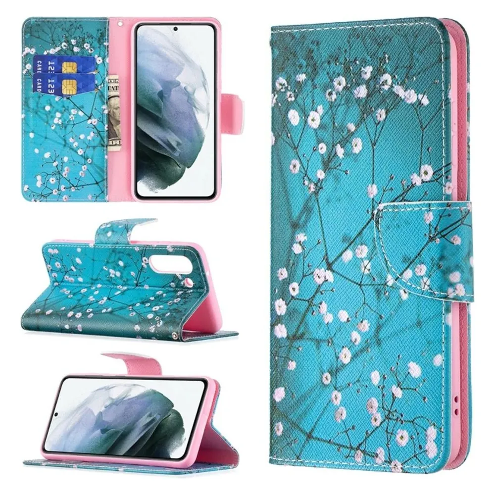 König Design Hülle Handy Schutz für Samsung Galaxy S21 FE Case Flip Cover Tasche Etui Bumper (Samsung Galaxy S21 FE)