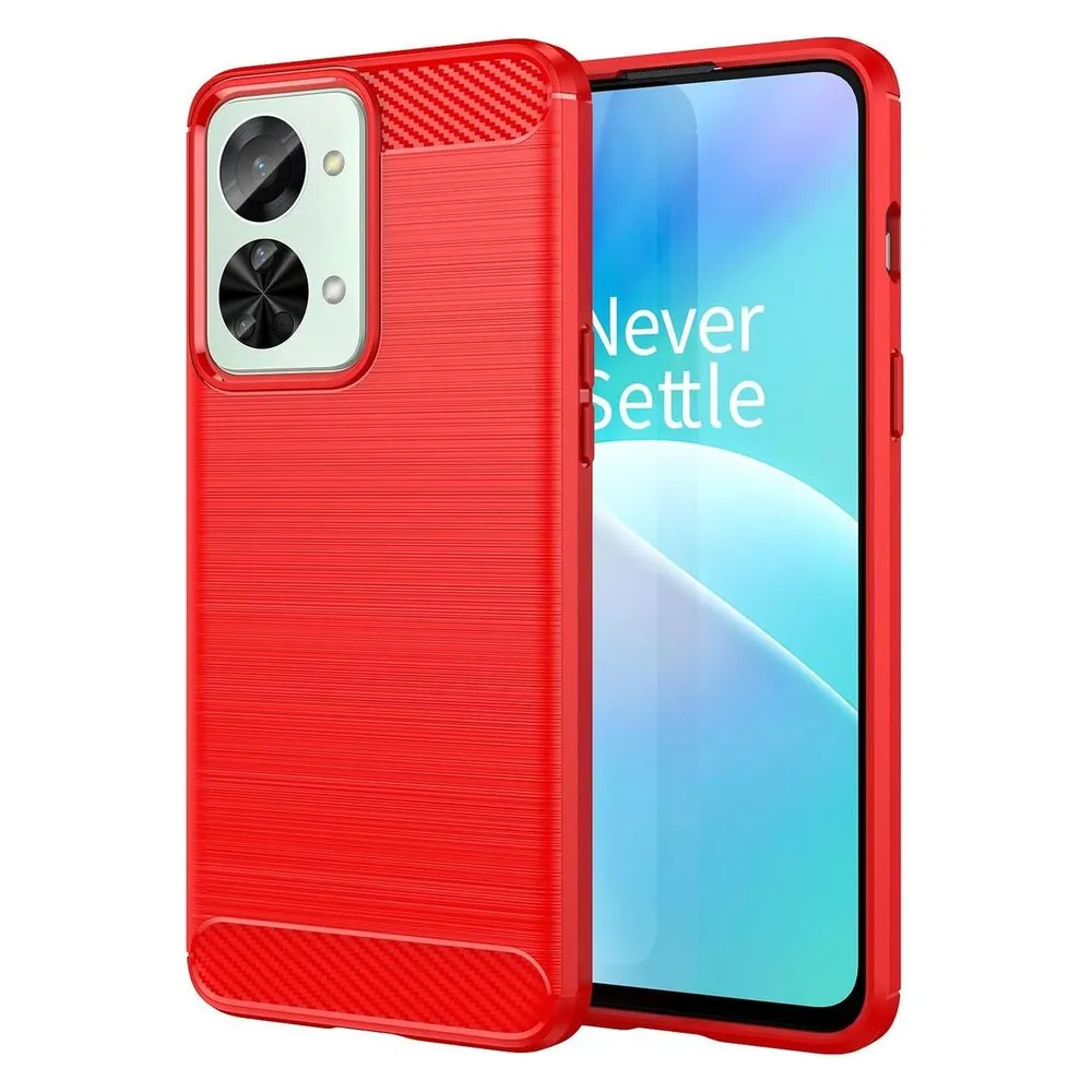König Design Hülle Handy Schutz für Sony OnePlus Realme Xiaomi Case Cover Bumper Carbon Optik (OnePlus Nord 2T)