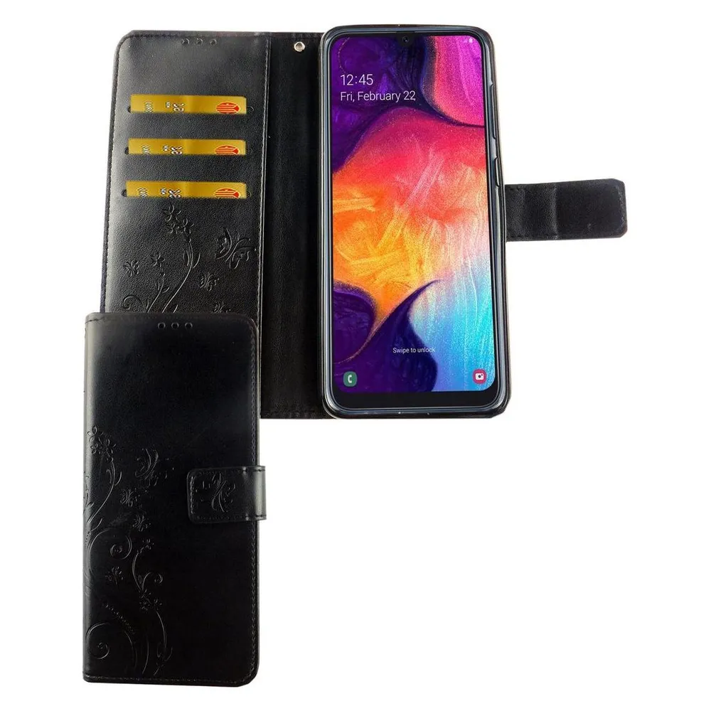König Design Hülle Handy Schutz für Samsung Galaxy A50 Case Cover Tasche Wallet Etui Bumper (Samsung Galaxy A50)
