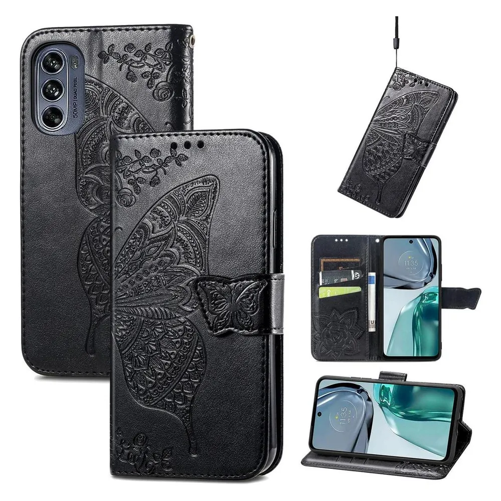 König Design Hülle Handy Schutz für Motorola Moto G62 Case Cover Bumper Tasche Etuisd Wallet (Motorola Moto G62)