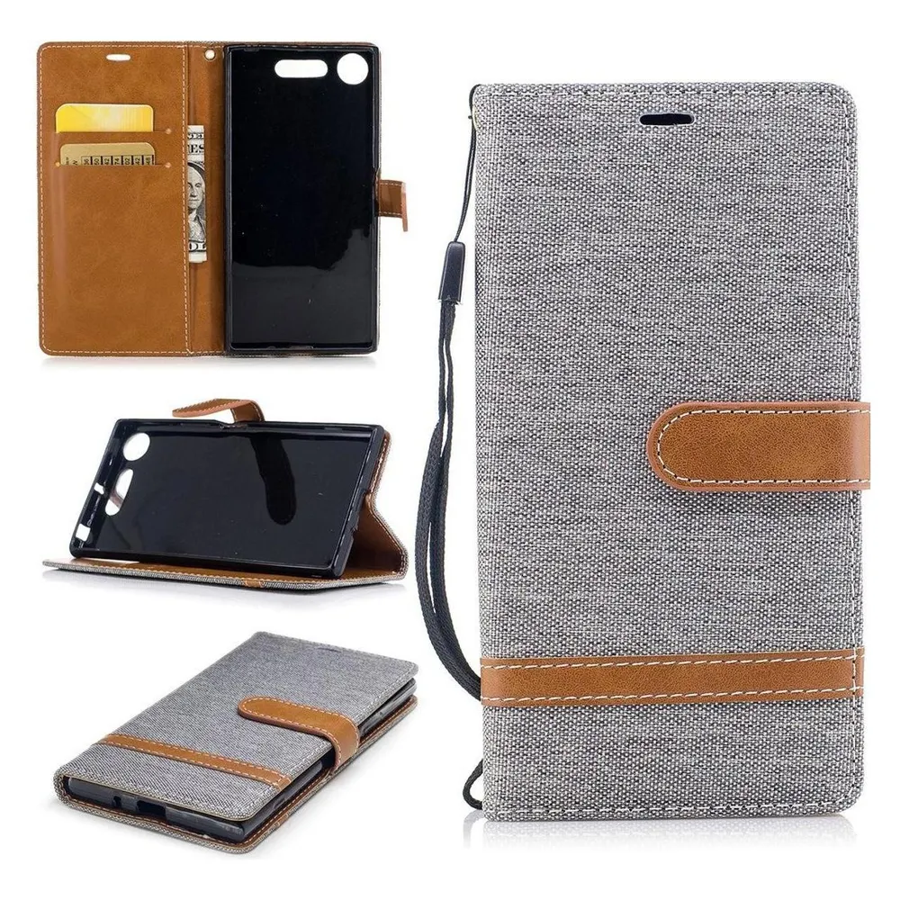 König Design Hülle Handy Schutz für Sony Xperia XZ1 Case Cover Tasche Wallet Etui Handyhülle (Sony Xperia XZ1)