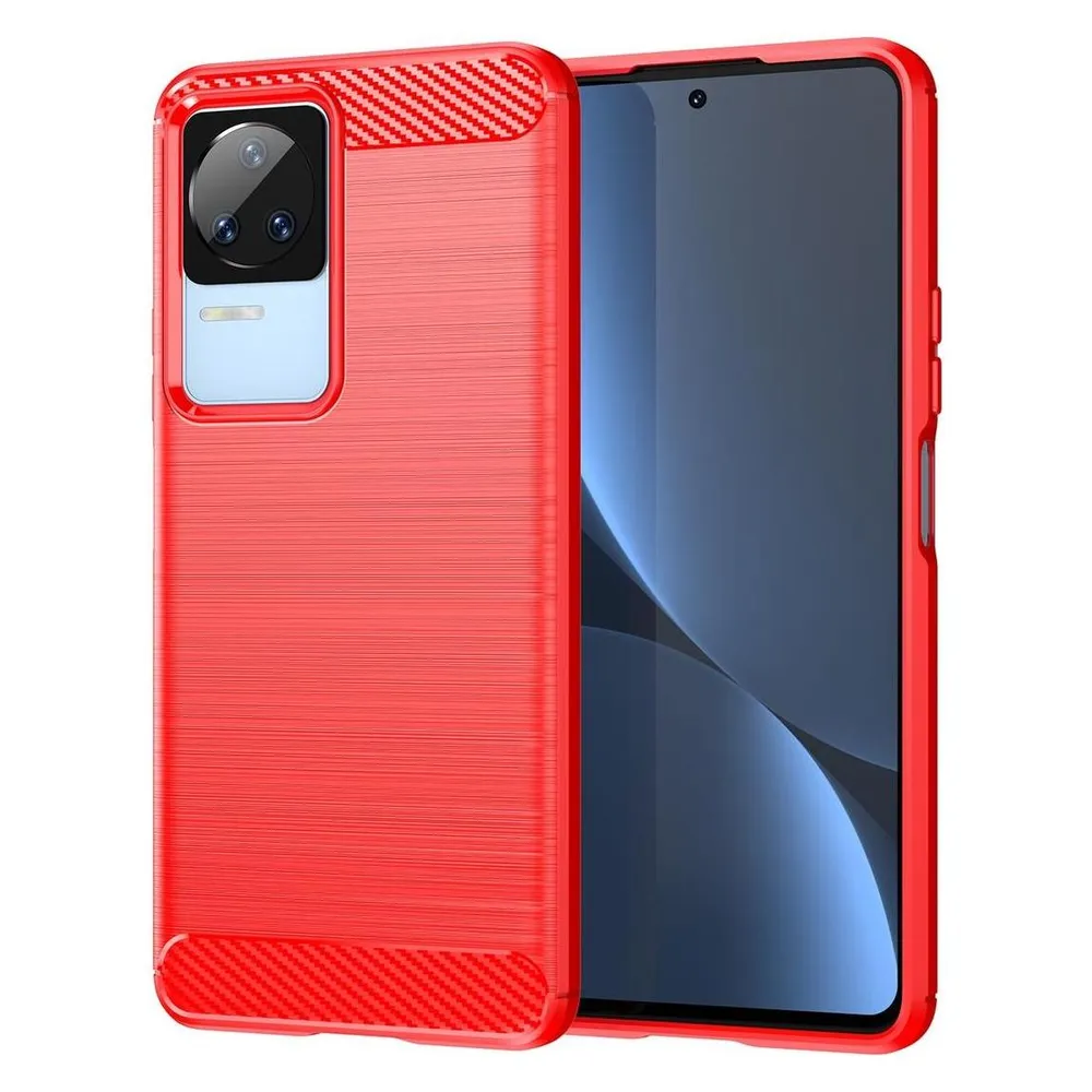 König Design Hülle Handy Schutz für Sony OnePlus Realme Xiaomi Case Cover Bumper Carbon Optik (Xiaomi Poco F4)
